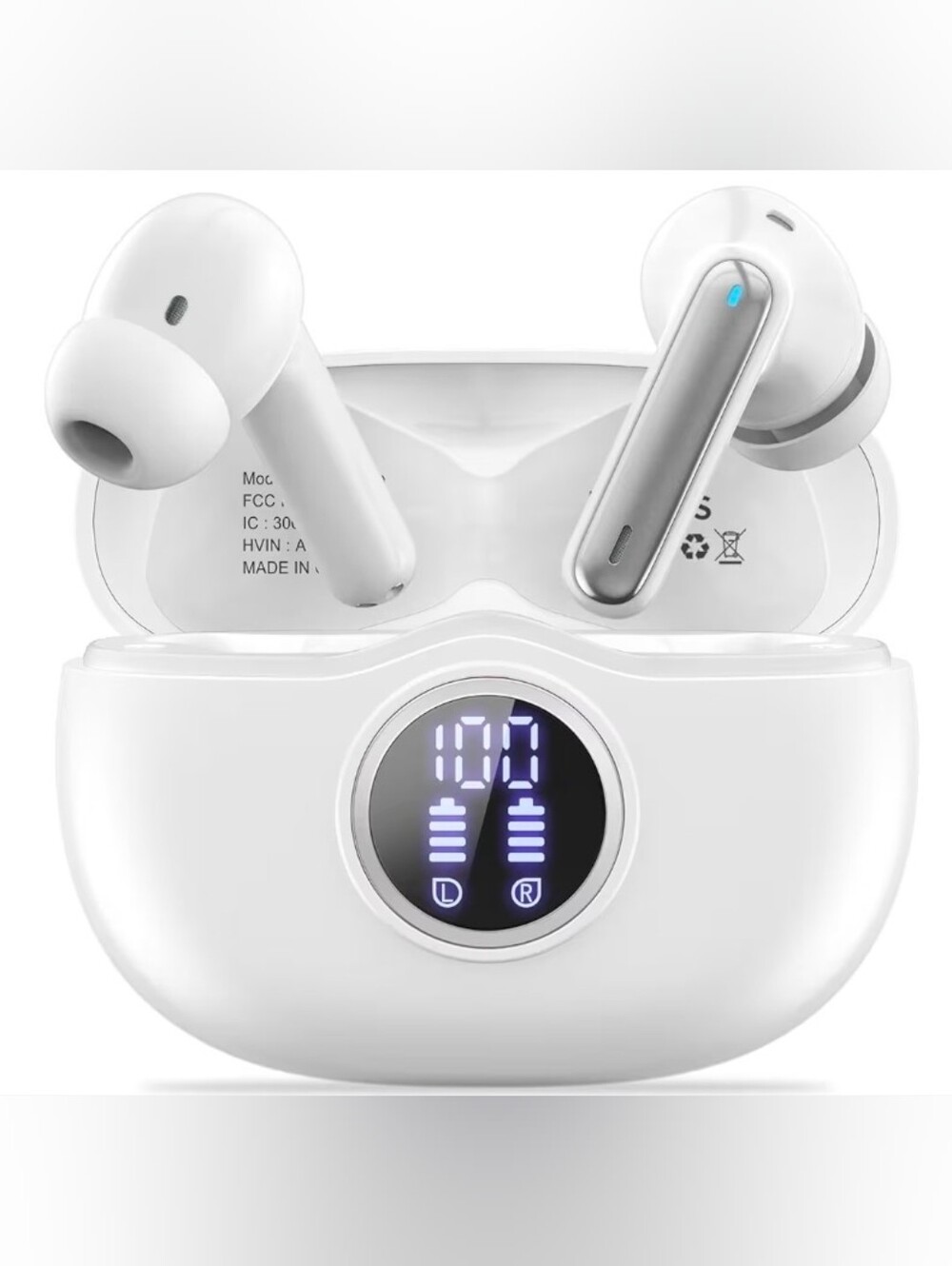 Headphones HiFi Stereo 50H Playback LED Digital.
